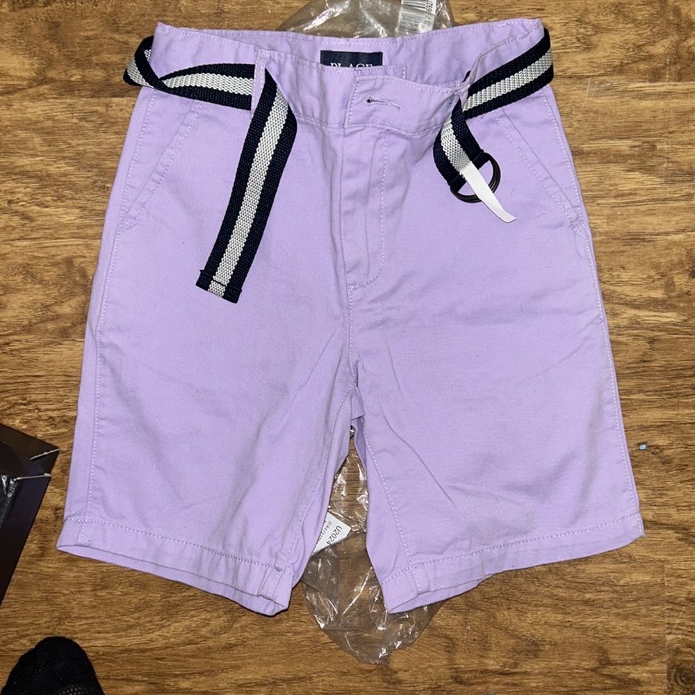 PERFECT FOR SUMMER! Children’s Place Boys 8 light Purple belt adjustables